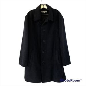 Bachrach wool cashmere blend coat size Large